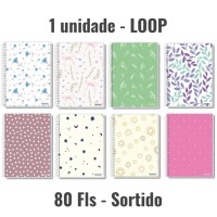 Caderno universitário - Capa Dura - 1 materia - espiral 80 Fls - Sortido Caderno universitário - Capa Dura - 1 materia - espiral 80 Fls - Sortido