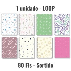 Caderno universitário - Capa Dura - 1 materia - espiral 80 Fls - Sortido Caderno universitário - Capa Dura - 1 materia - espiral 80 Fls - Sortido