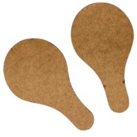 Par Raquete ping pong de MDF 3mm - C/Bolinha  (Acima de 5 no PIX R$ 2,97 cada)