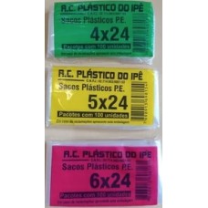 Saco para Sacolé 4x24 - 5x24 - 6x24 - Pacote com 1000 sacos - Geladinho Juju Dindim Chupchup Geladão