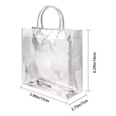 Sacola Presente Plastica PVC Transparente 16x7 - Pequena ( 5 ou + no PIX R$ 2,25 cada)
