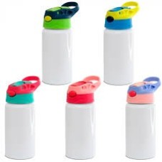 Garrafa Squeeze de Alumínio Branco 500ml com Bico Autom. - Diversas cores | Su,s