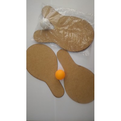 Raquete ping pong de MDF  (Acima de 5 no PIX R$ 3.42 cada)