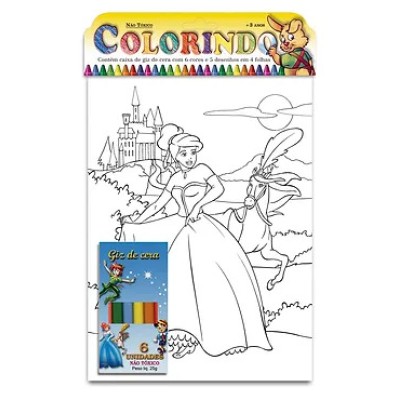 Colorindo Pequeno com Giz de cera (Acima de 5 unidades no PIX R$ 2,52 cada)