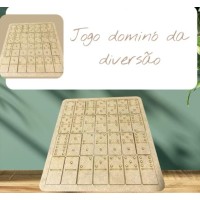 Jogo domino MDF - 2x3,8 - (5 ou + no PIX R$ 2,34 cada)