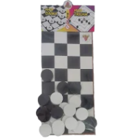Jogo 2 em 1 - Dama e Trilha - cartela Jogo 2 em 1 - Dama e Trilha - cartela