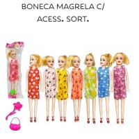 Boneca Magrela - Sortida - unidade - 25 cm