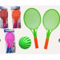 Raquete de Plastico o par com 2 bolinhas