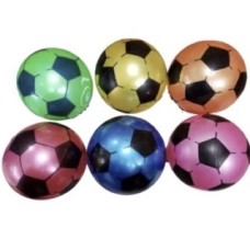 Bola Vinil Cheio - Com 6 bolas - Tipo Futebol Leve - sortido (nesta embalagem sai no PIX R$ 3,30 cada bola)