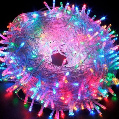 Pisca Pisca Colorido Natal Led 100 Lâmpadas - fio transparente  (Acima de 5 unidades no PIX R$ 9,90 cada)