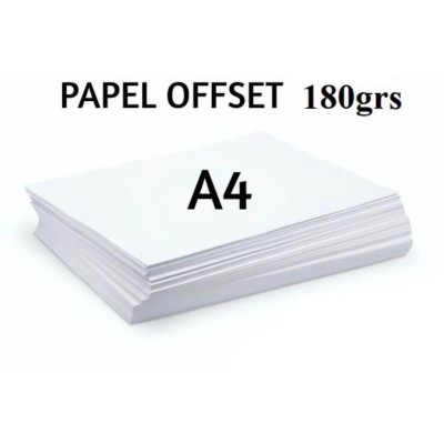 Papel Chambrill - offset A4 - 180gr - Pacote 20 Folhas (Acima de 5 pacotes no PIX R$ 6,29 cada)