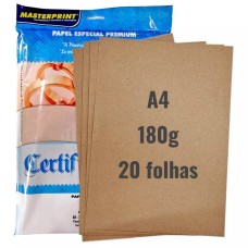 Papel Kraft - A4 - 180g - C/ 20 folhas