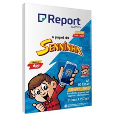 Papel A4 - C/50 120g  folhas Branca 40k -  (Senninha - Report)