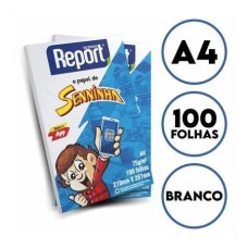 Papel A4 - C/100 folhas Branca - 75g - Report (Senninha)