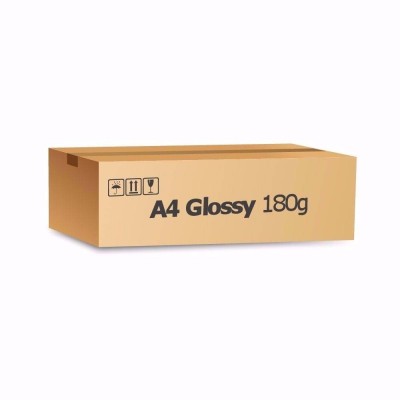 Caixa de Papel Glossy 180g - 1200 folhas - Fotográfico Brilho (pacote de 20 folhas no PIX sai a 6,45)