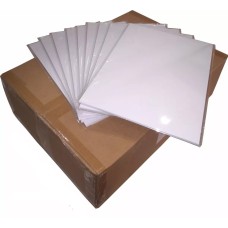 Caixa de Papel Adesivo A4 - 1000 folhas - Brilho/Fosco (pacote c/ 20 folhas no PIX sai a 8,82 cada) 