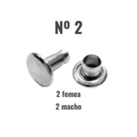 Rebite Duas Cabeça nº 2 - ( 2 Femea e 2 Macho) Rebite Duas Cabeça nº 2 - ( 2 Femea e 2 Macho)
