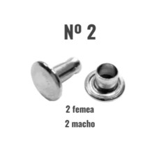 Rebite Duas Cabeça nº 2 - ( 2 Femea e 2 Macho) Rebite Duas Cabeça nº 2 - ( 2 Femea e 2 Macho)