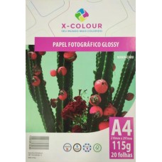 Papel Glossy A4 - 115gr - Pacote 20 folhas - Fotográfico Brilho (Acima de 5 pacotes no PIX R$ 5.85 cada) 