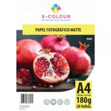 Papel Matte A4 - 180gr - Pacote 20 folhas - X-Color - (Acima de 5 pacotes no PIX R$ 6.66 cada)