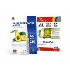 Papel Matte A4 - 230gr - Pacote 20 folhas Papel Matte A4 - 230gr - Pacote 20 folhas