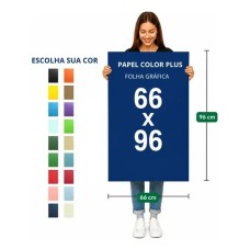 Papel Color Plus 180G Grafico - 66x96 ( 1 folha inteira ) - Massa Colorida Papel Color Plus 180G Grafico - 66x96 ( 1 folha inteira ) - Massa Colorida