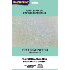 Laminação a Frio Adesivo A4 160g - Glitter/Confete - (Fundo Transparente) - Vinil BOPP - 10 Folhas Laminação a Frio Adesivo A4 160g - Glitter/Confete - (Fundo Transparente) - Vinil BOPP - 10 Folhas